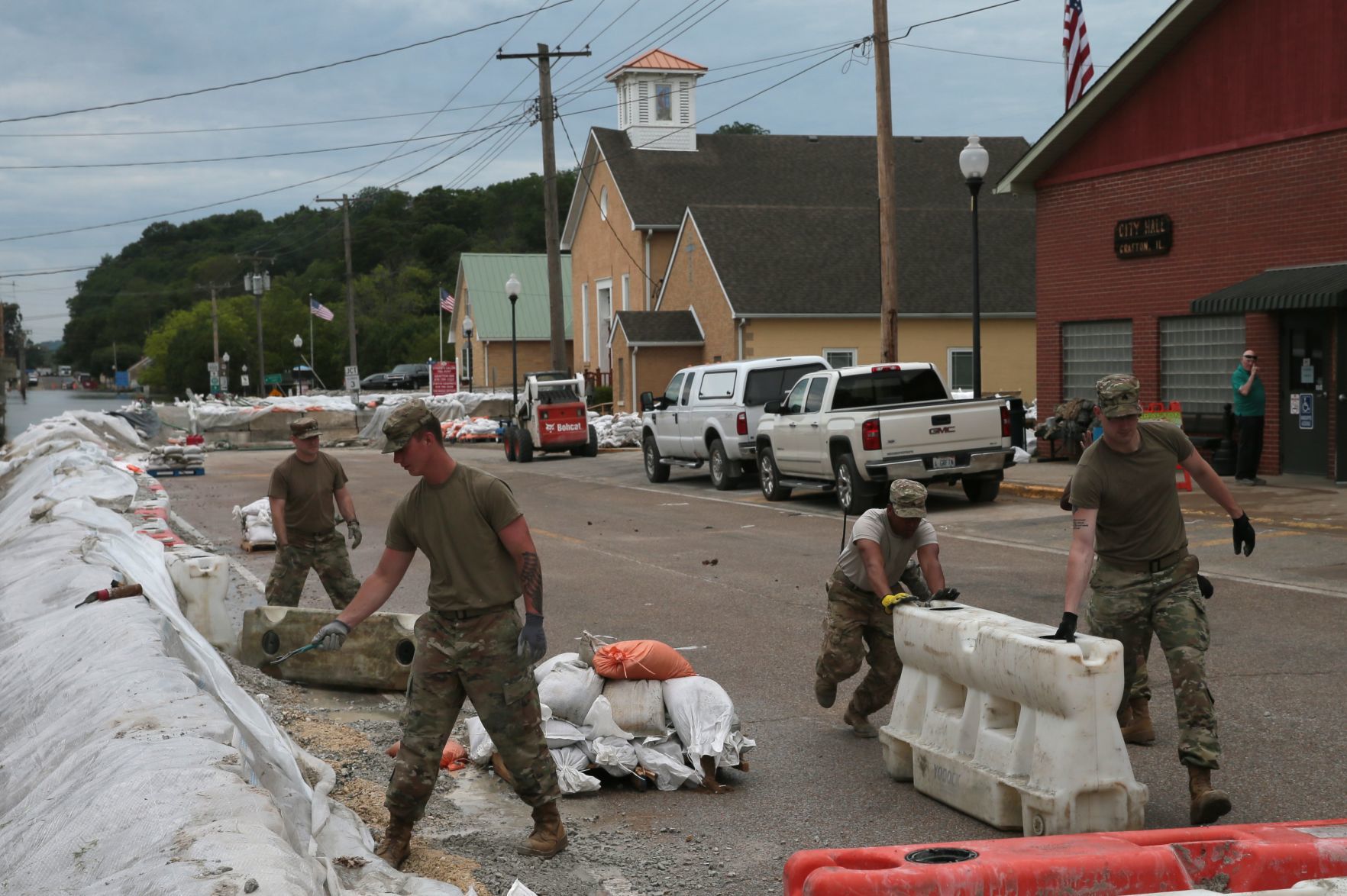 Clean up from the flood starting in Grafton